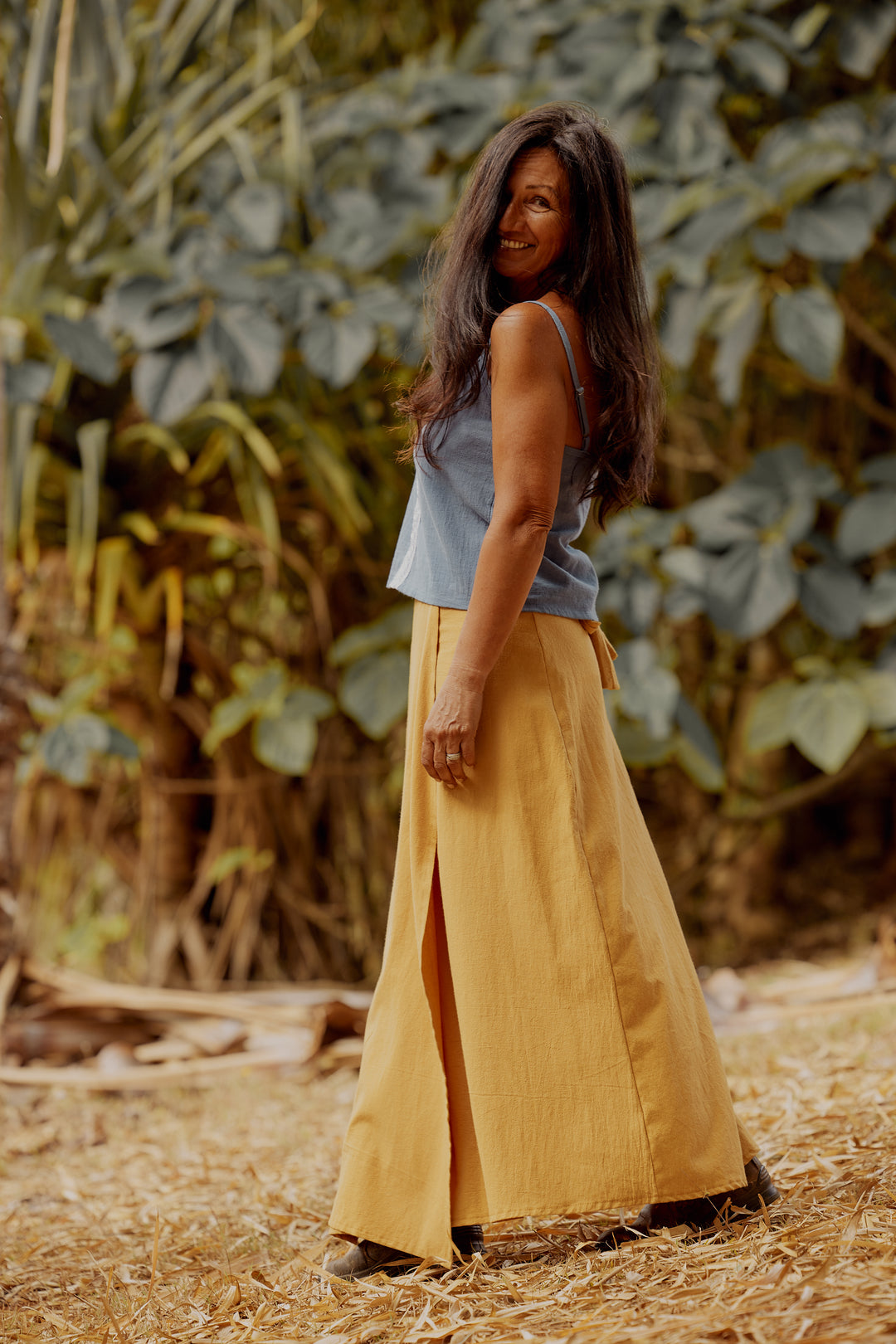 Folk Wrap Skirt - Long