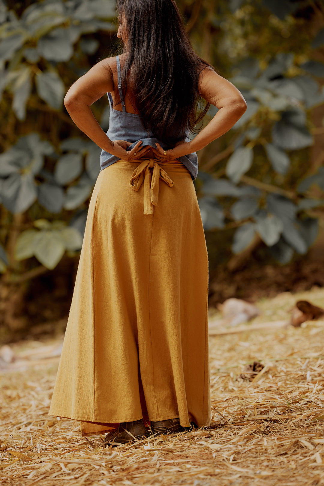 Folk Wrap Skirt - Long