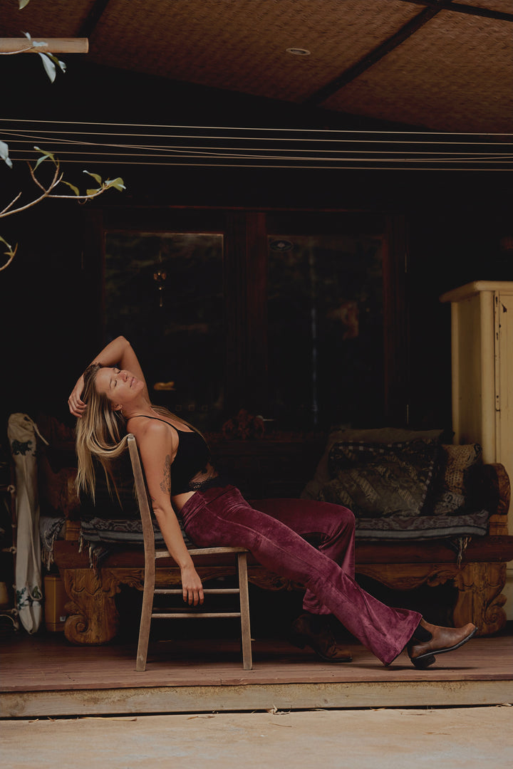 Bamboo Velour Flares