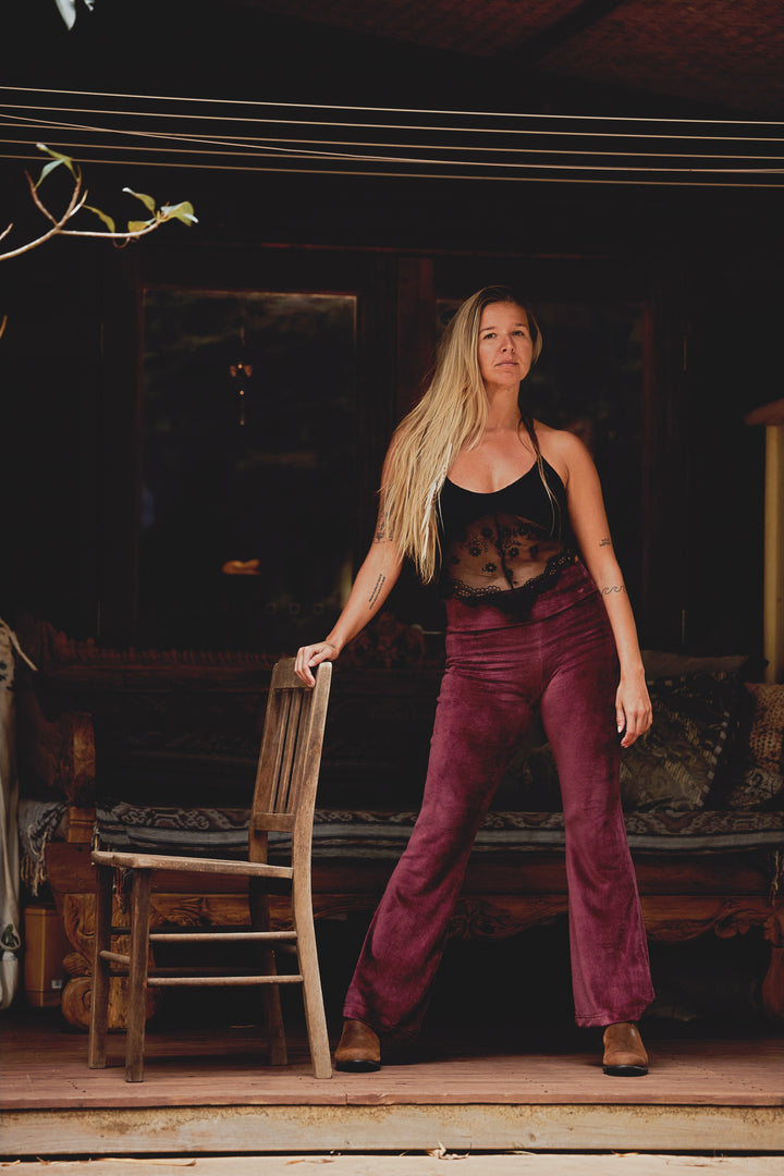 Bamboo Velour Flares