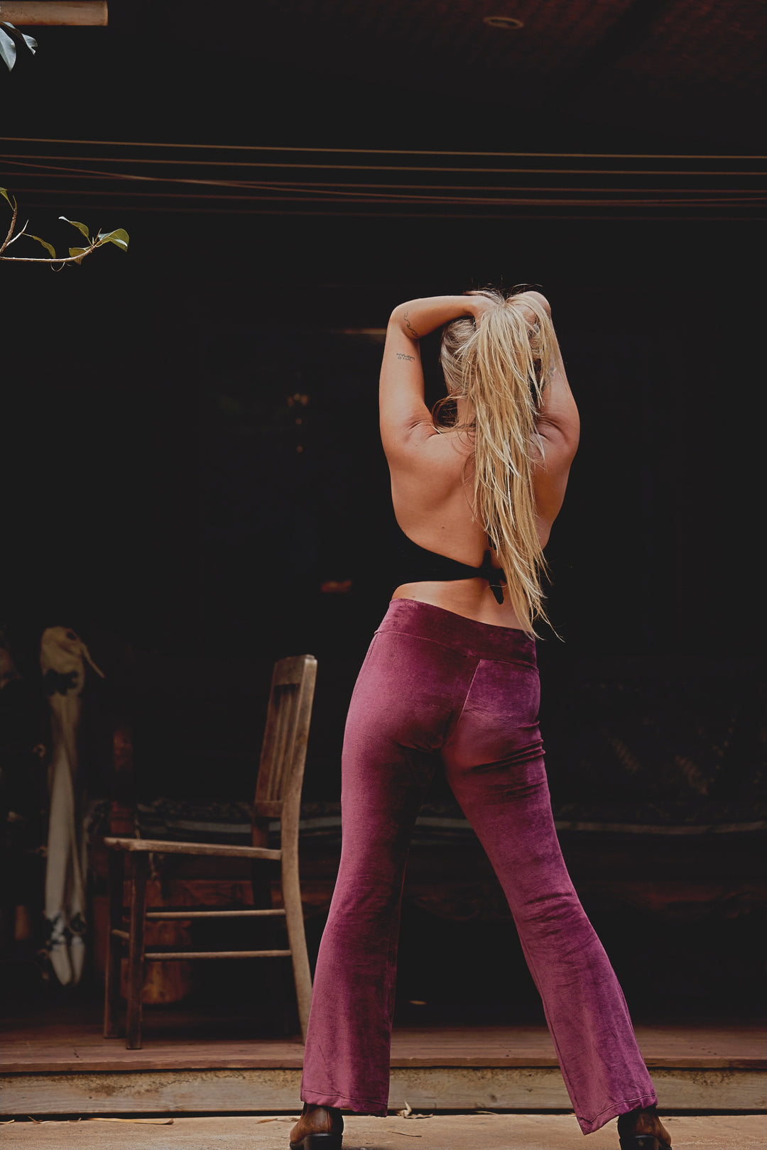 Bamboo Velour Flares