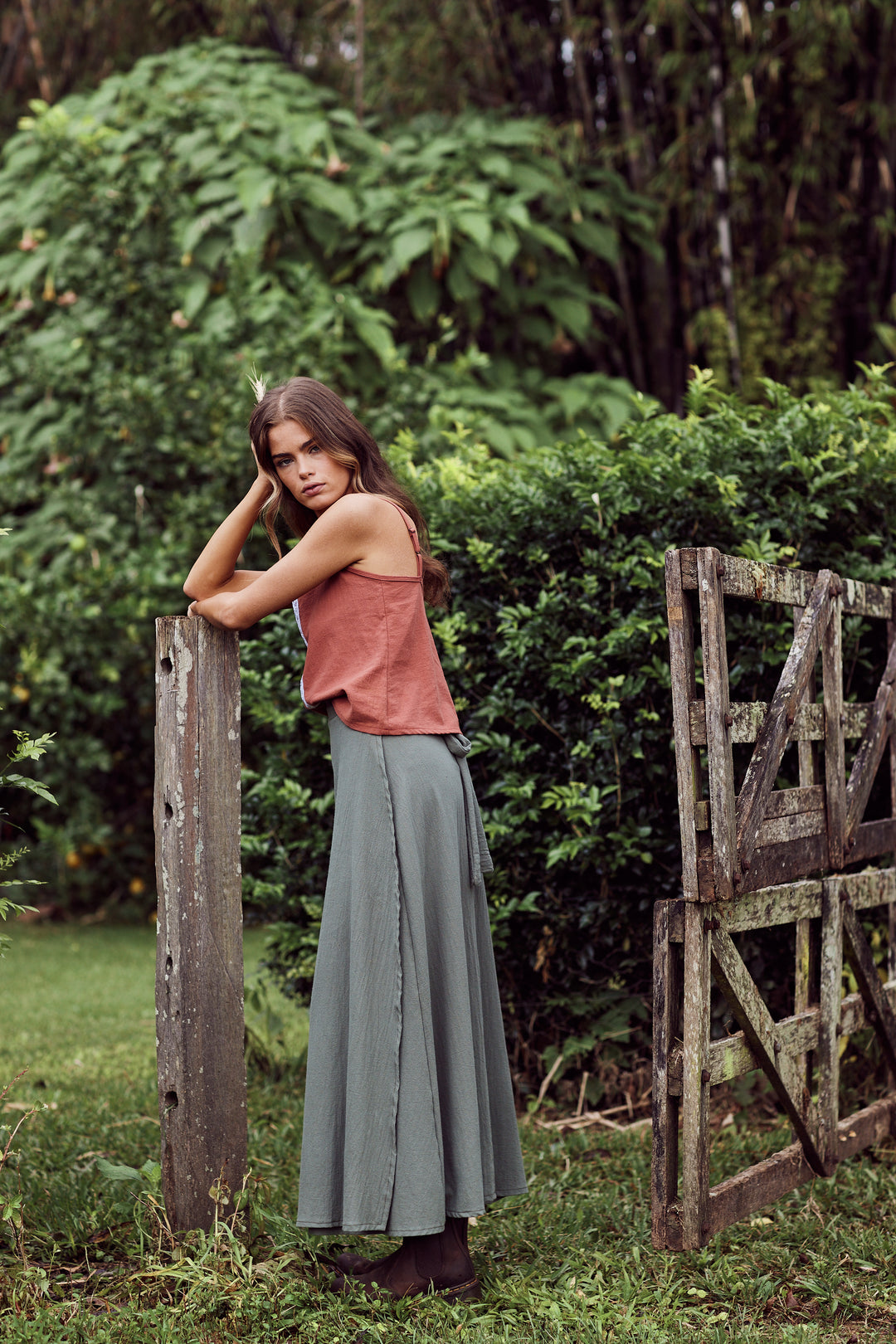 Folk Wrap Skirt - Long