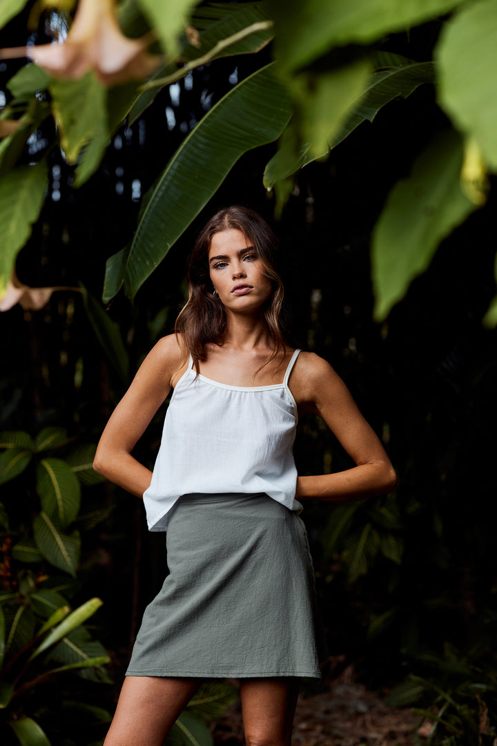 Folk Wrap Skirt - Short