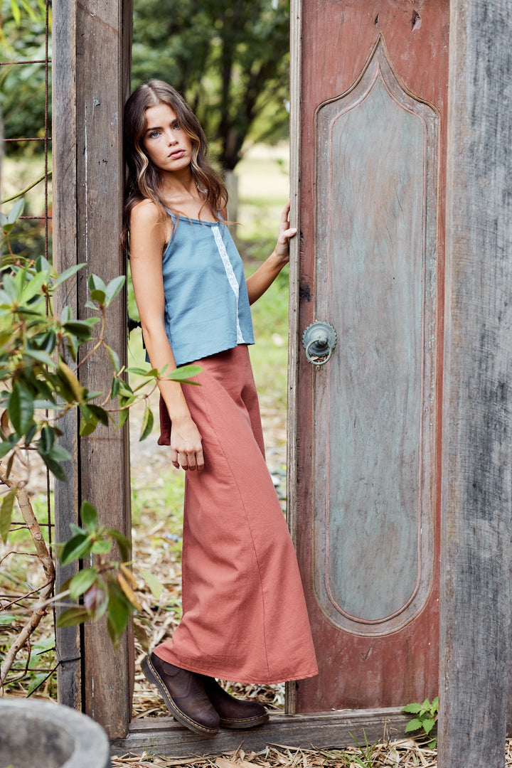 Folk Wrap Skirt - Long