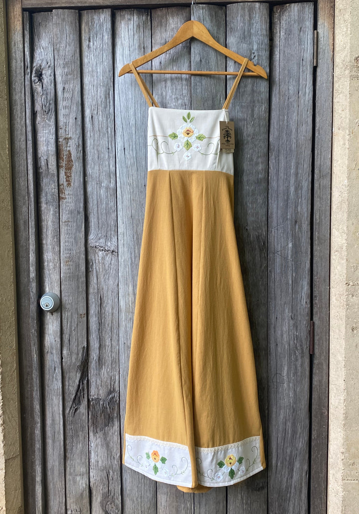 Vintage Sunflower Dress - Yellow