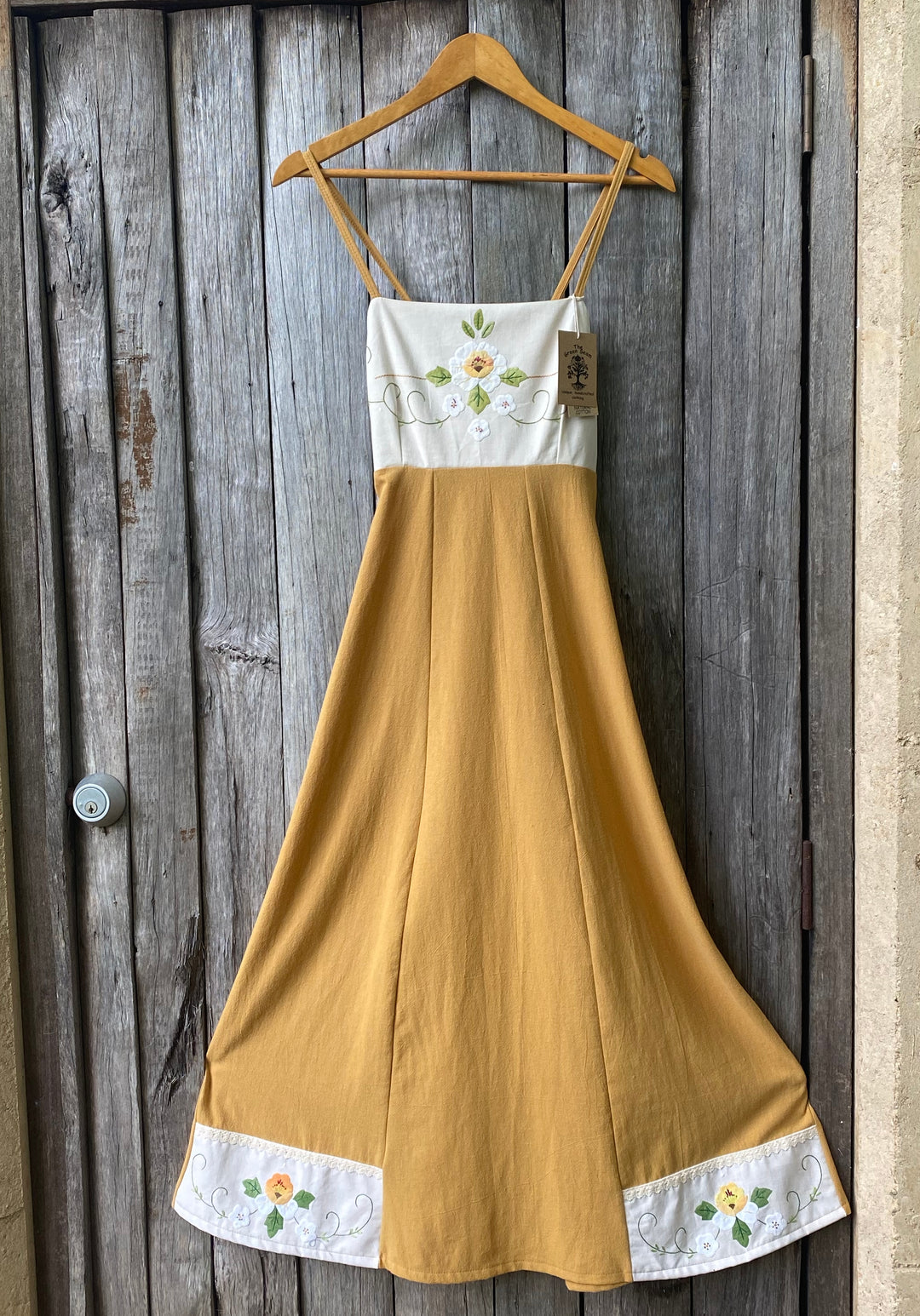 Vintage Sunflower Dress - Yellow